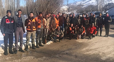 Ayrancı'da yaban domuzlarına karşı sürek avı düzenlendi