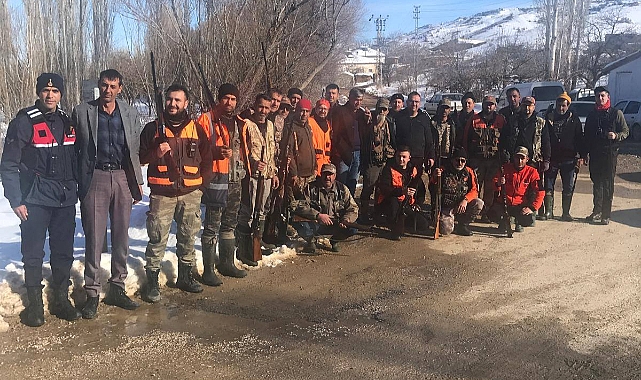 Ayrancı'da yaban domuzlarına karşı sürek avı düzenlendi