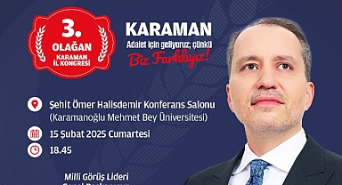 Erbakan Karaman'a geliyor