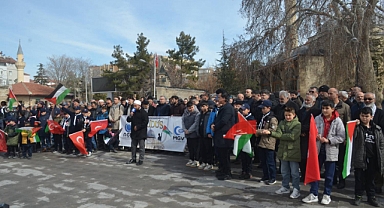 Gazzelilerin yerinden edilme planı Karaman'da protesto edildi