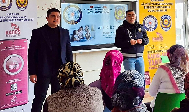 Karaman'da Aile İçi İletişim Eğitimi Verildi