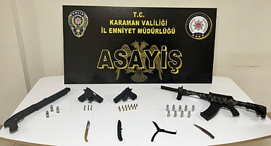 Karaman'da çeşitli suçlardan aranan 25 şüpheli yakalandı