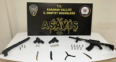 Karaman'da çeşitli suçlardan aranan 25 şüpheli yakalandı