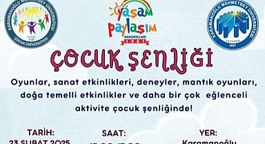 Karaman'da Çocuk Şenliği düzenlenecek