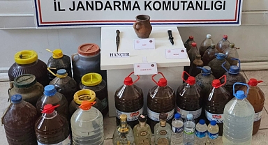 Karaman'da kaçak alkol ele geçirildi