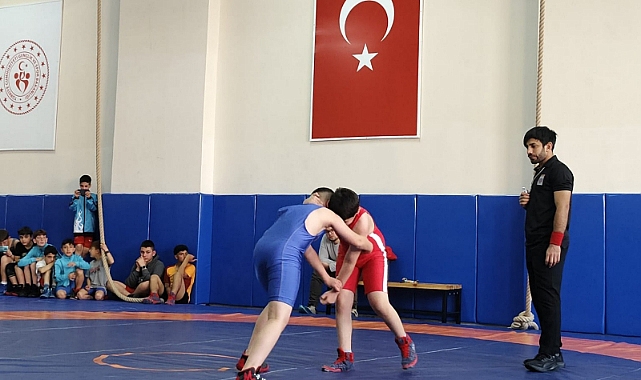 Karaman'da Küçükler ve Yıldızlar Güreş Müsabakaları Tamamlandı