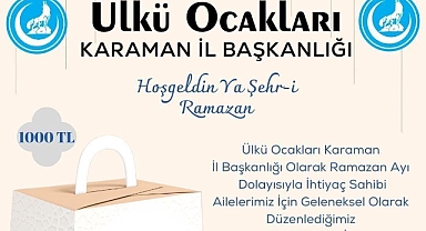 Karaman Ülkü Ocakları'ndan Anlamlı Ramazan Kampanyası