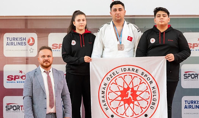 Karamanlı Judocu İbrahim Sağlamçelik Türkiye Üçüncüsü Oldu