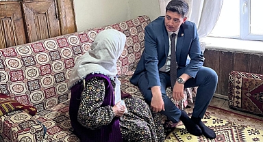 Kaymakam'dan şehit annesine ziyaret