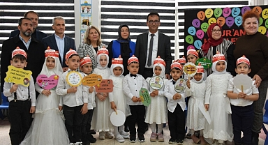Kur'an-ı Kerim Eğitimini Tamamlayan Minikler Mezuniyet Sevinci Yaşadı