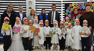 Kur'an-ı Kerim Eğitimini Tamamlayan Minikler Mezuniyet Sevinci Yaşadı