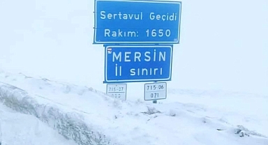 Sertavul geçidi tır ve çekicilerin geçişine kapatıldı