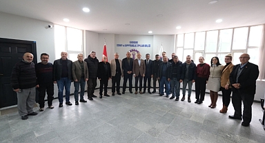 Vali Çiçekli, Esnaf Odalarını ziyaret etti