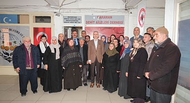 Vali Çiçekli, şehit aileleri ve gazilerle bir araya geldi