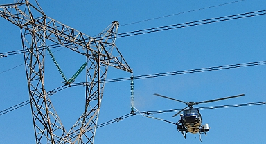Yüksek Gerilim Hatlarına Helikopterle Bakım Uçuşu Yapılacak