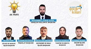 AK Parti Karaman İl Gençlik Kolları Yürütme Kurulu Belli Oldu