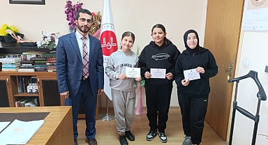 Dereceye giren öğrenciler ödüllendirildi
