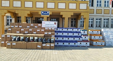 Karaman'da 2 milyon 797 bin 800 boş makaron ele geçirildi