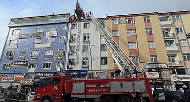 Karaman'da baca yangını korkuttu