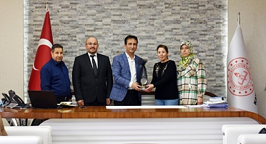 Okul Aile Birliği Temsilcilerinden İl Müdürü Çalışkan’a Ziyaret