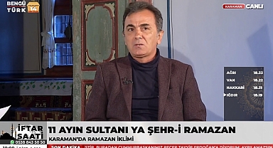 Yusuf Yıldırım, BengüTürk’te Karaman’ı ve Karamanoğulları’nı Konuşacak!