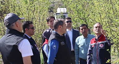 Bakanlık yetkilileri Karaman'da tarım alanlarını inceledi