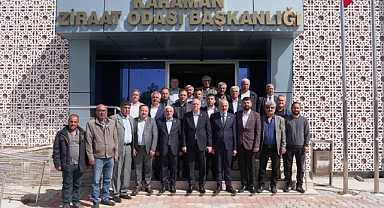 Bayraktar, Karaman Ziraat Odasını ziyaret etti