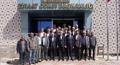Bayraktar, Karaman Ziraat Odasını ziyaret etti