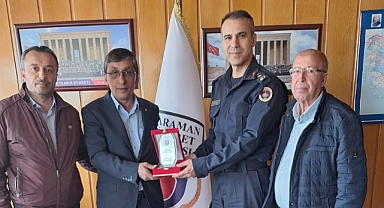 İl Jandarma Alay Komutanı Saygılı, Ticaret Borsası’nı ziyaret etti