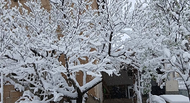 Karaman'a Nisan ayında kar çok yakıştı