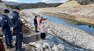 Kaymakam Çakır, Üzümlü Göletini inceledi