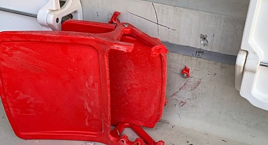 Mersinli taraftarlar Karaman Stadyumuna zarar verdi