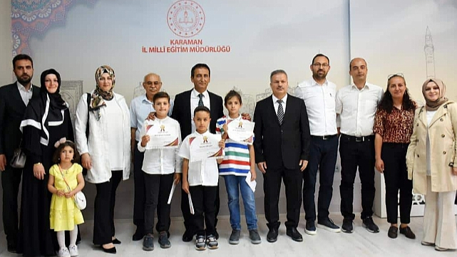 "İlk Hikayem" yarışmasında dereceye giren öğrenciler ödüllendirildi