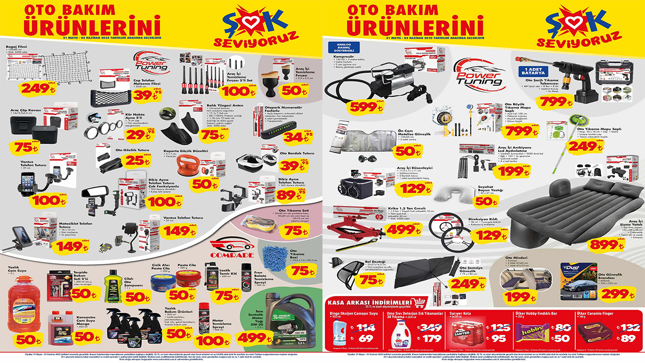 ŞOK’a cam suyu geldi! 31 Mayıs 2025 ŞOK aktüel kataloğu