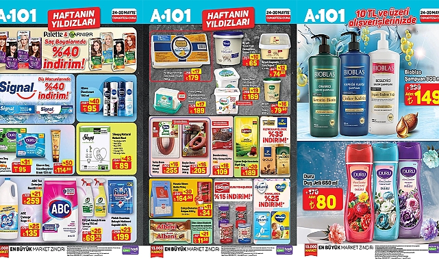 A101’e saç boyası geliyor! 24 Mayıs 2025 A101 aktüel kataloğu