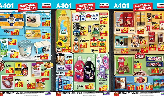 A101 market 4-9 Mayıs 2025 aktüel kataloğu! A101’e tereyağı geliyor