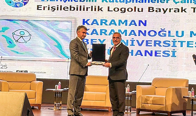 "IV. Erişilebilir Kütüphaneler Çalıştayı"ndan KMÜ'ye Ödül