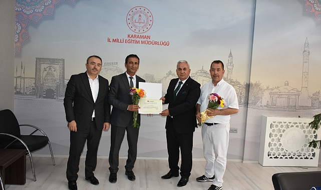 Karaman Milli Eğitim Müdürlüğünü ziyaret ettiler