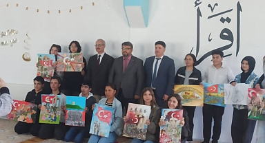 Resim yarışmasında dereceye giren öğrenciler ödüllerini aldı