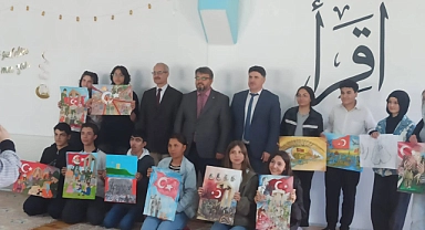 Resim yarışmasında dereceye giren öğrenciler ödüllerini aldı