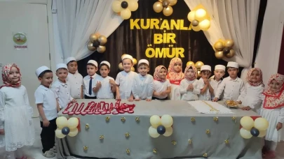 Karaman'da 4-6 Yaş Kur’an Kurslarında Karne Sevinci