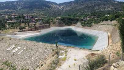 Kazancı'da sulama göleti faaliyete geçiyor