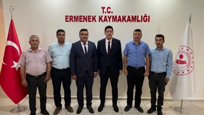 Kaymakam son ziyaretini mesai arkadaşlarına yaptı