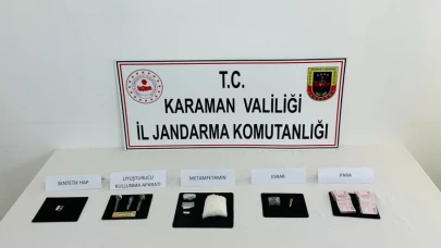 Karaman’da uyuşturucu operasyonunda 2 şüpheli yakalandı