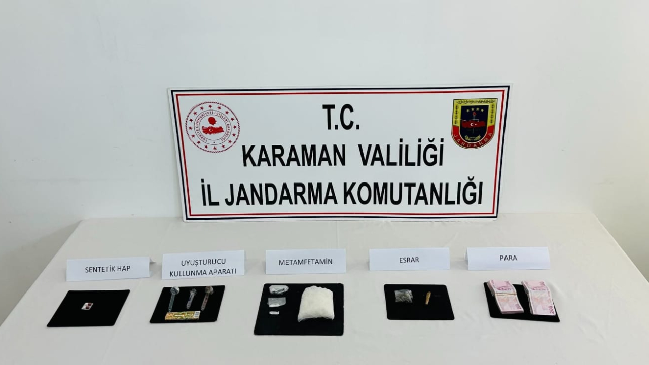 Karaman’da uyuşturucu operasyonunda 2 şüpheli yakalandı