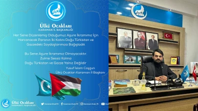 Aşure İkramı Yerine Doğu Türkistan Ve Gazze’ye Bağış