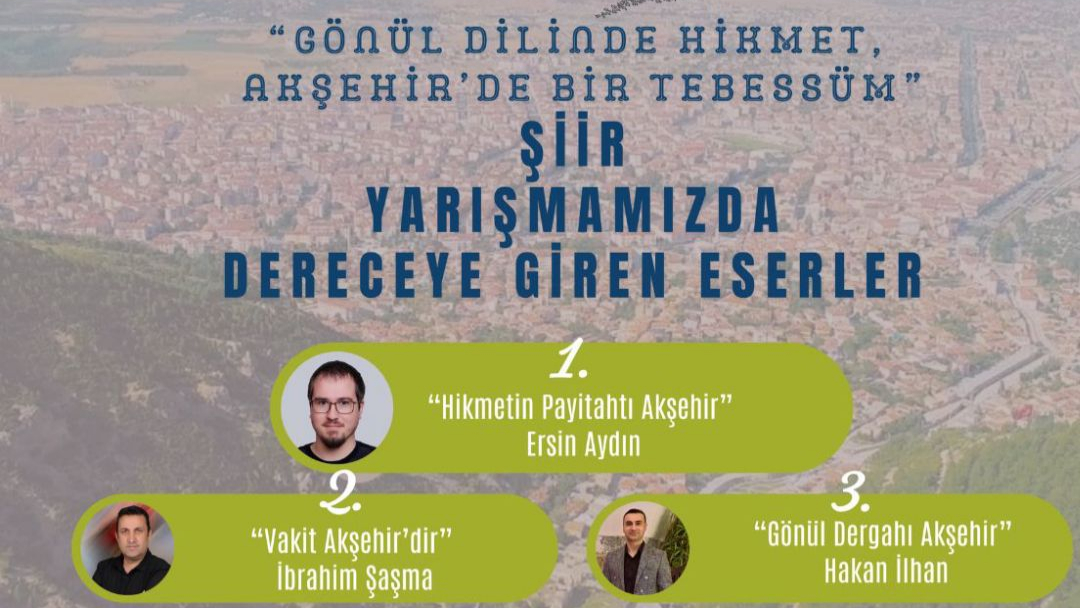İbrahim Şaşma’ya Bir Ödülde Akşehir’den