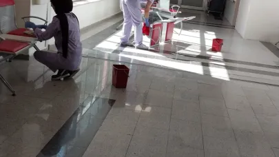 Hastanede Hafta Sonu Kapsamlı Temizlik Seferberliği