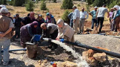 Bozkaya Köyü Yeni Su Kuyusuna Kavuştu