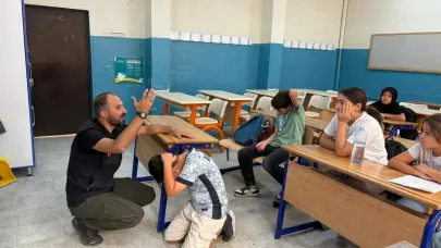 Öğrencilere AFAD eğitimi verildi